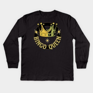 Bingo Queen Kids Long Sleeve T-Shirt